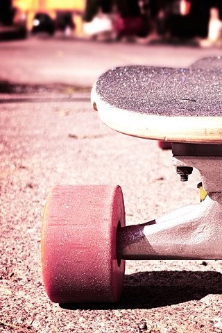 Скейтборд на солнце обои