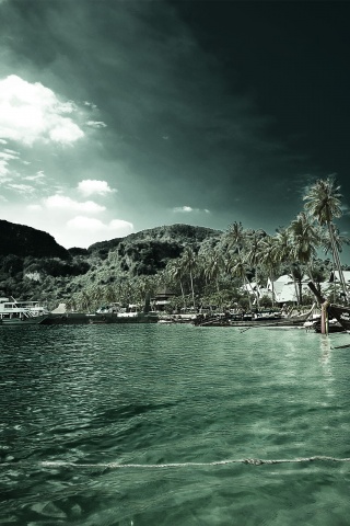 Призрачный пляж обои