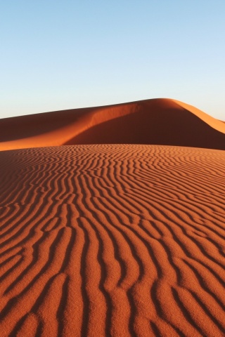 Красные барханы пустыни обои
