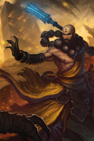 Монах из Diablo 3 обои