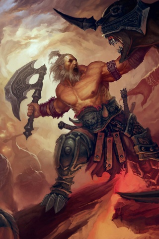 Варвар из Diablo 3 обои