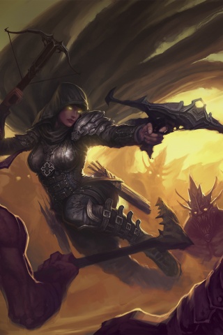 Охотник на демонов из Diablo 3 обои