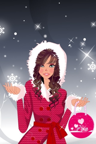 Модный новый год обои