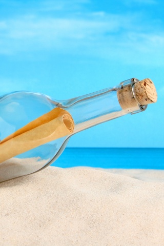 Послание в бутылке обои