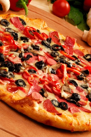 Сочная пицца обои