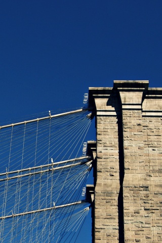 Одна из арок Бруклинского Моста обои