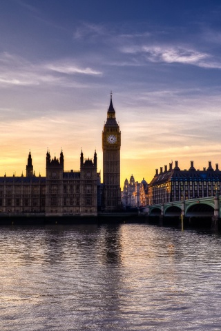 Биг-Бен на берегу Темзы обои