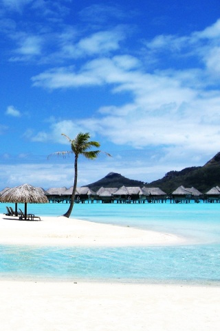Побережье Бора-бора обои