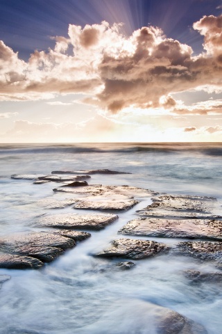 Море в HDR обои