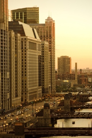 Улицы Чикаго обои