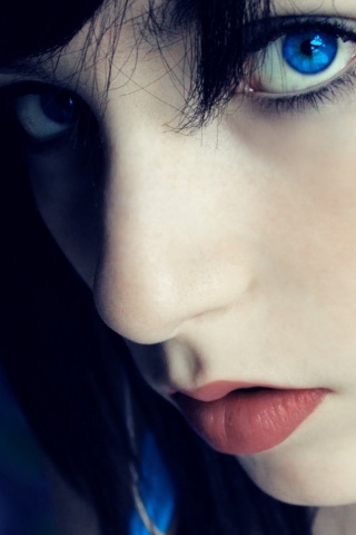 Наушники и девушка обои