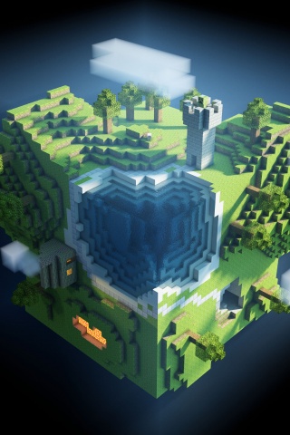 Планета Майнкрафт обои