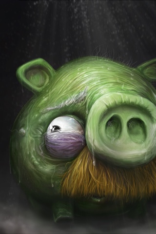 Свинья из Angry Birds обои