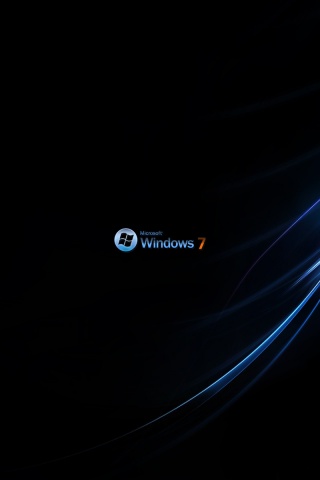 Темный фон Windows 7 обои