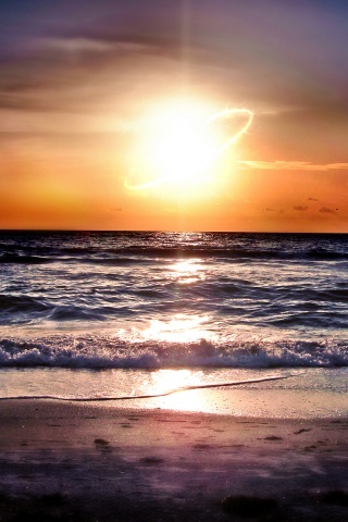 Морской закат обои