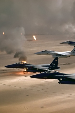 Пустынный шторм обои