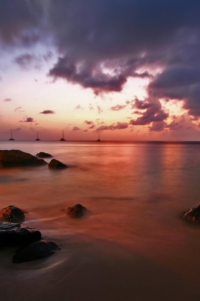 Кровавое море обои