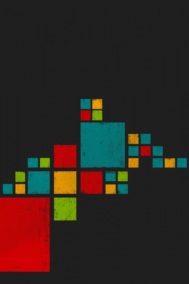 Цветные кубы обои