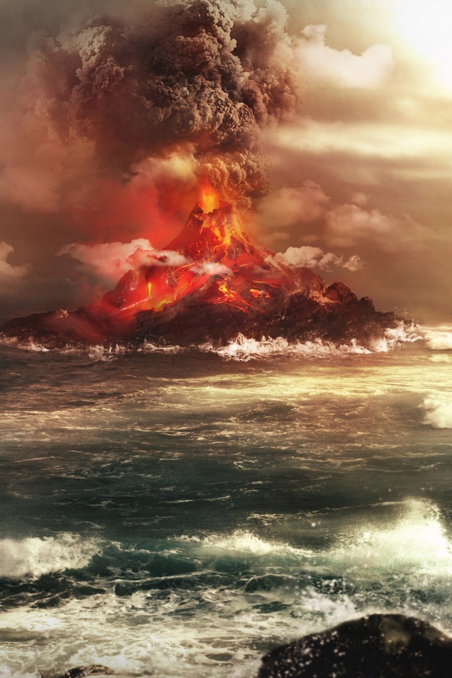 Вулкан обои