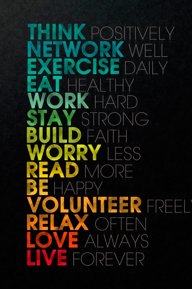 Think possitively обои