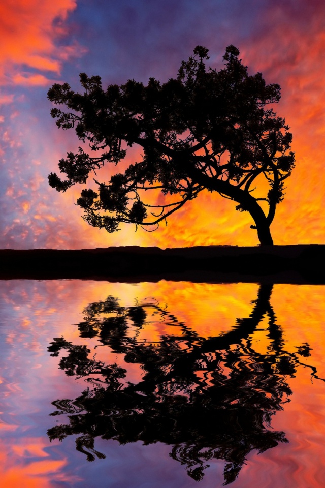 Зеркальное озеро обои