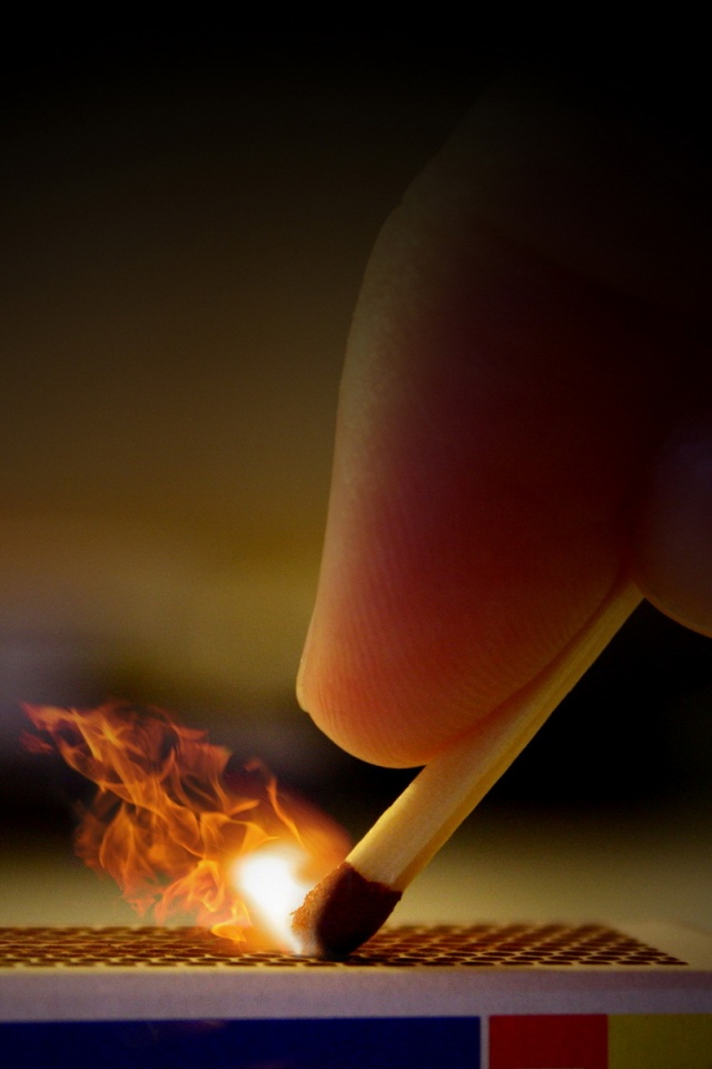 Воспаменение спички обои