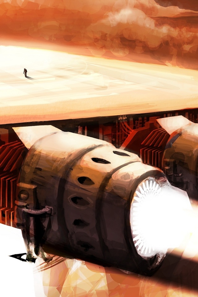 Разгон космического корабля обои