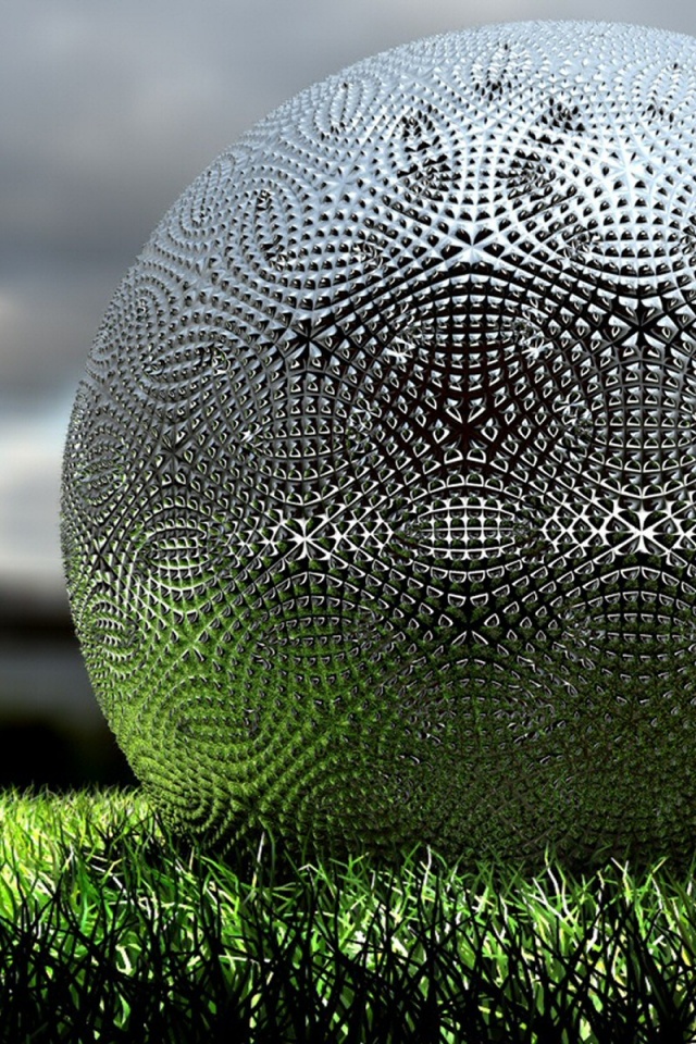 Металлический мяч для гольфа обои