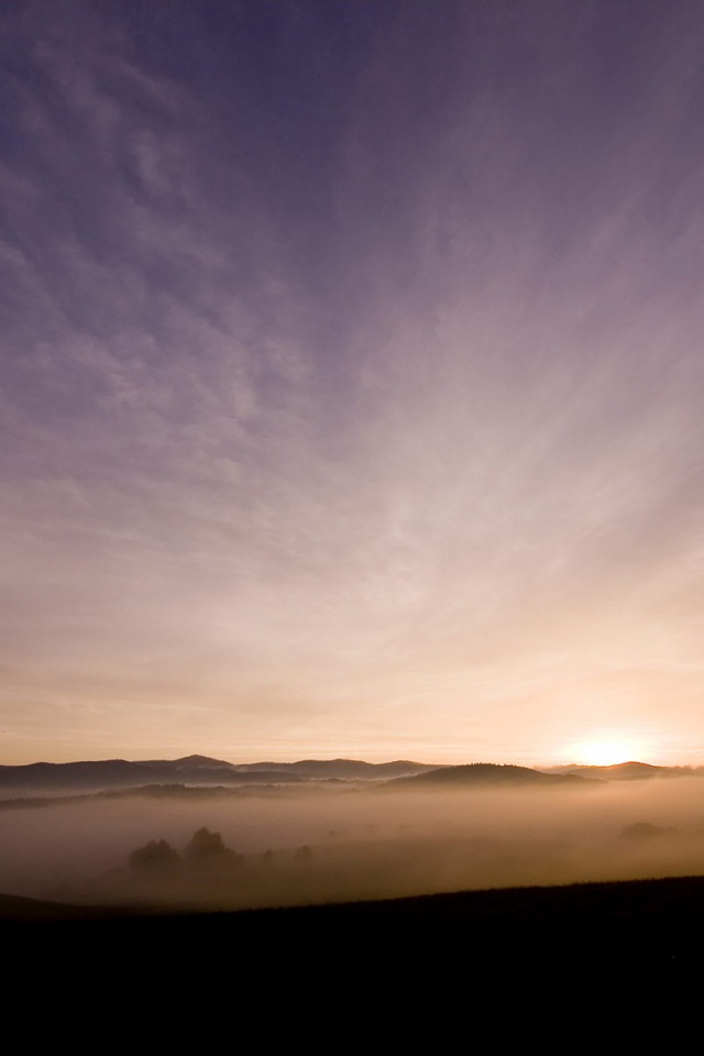 Утренний туман обои