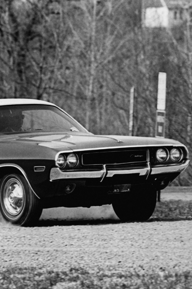 Черно-белое фото Dodge обои