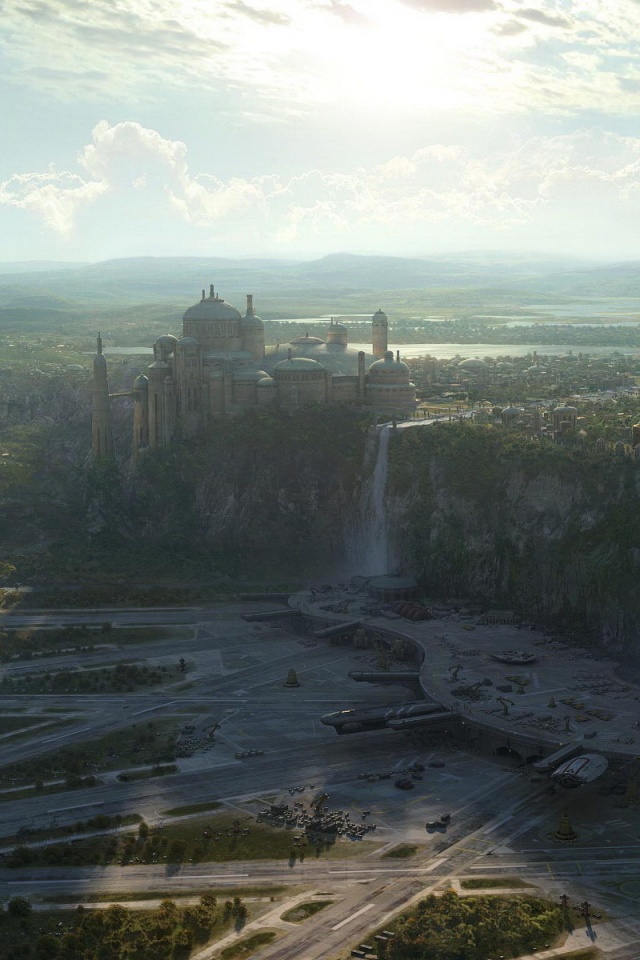 Космопорт в джунглях обои