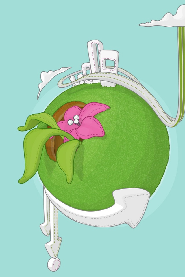 Зелёная планета обои