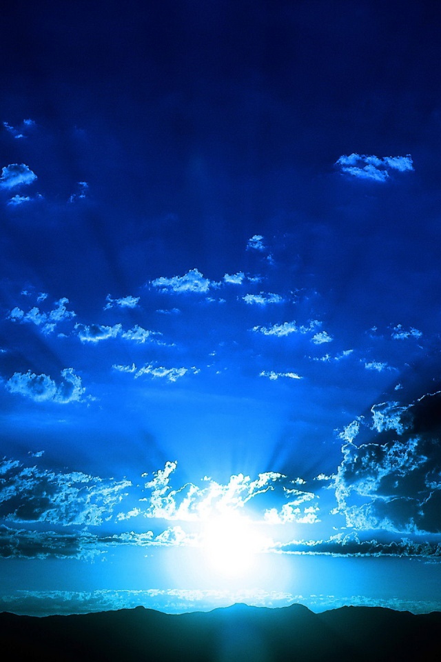 Восход в горах обои