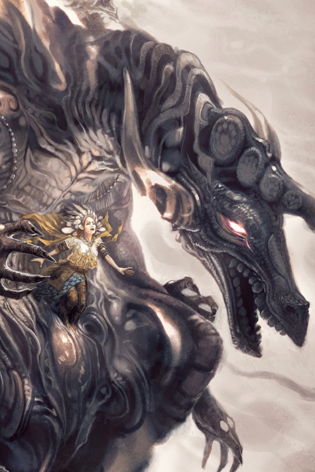 Демон похищающий девушку обои