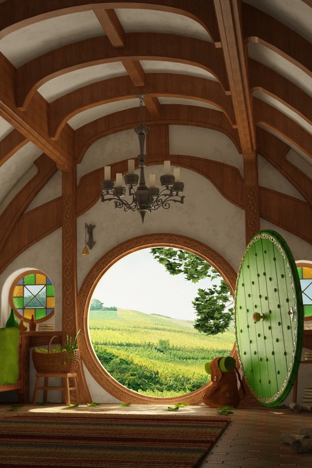 Дом хоббитов обои