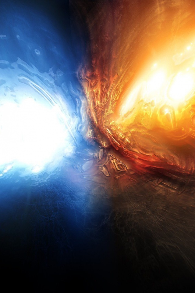 Огонь против льда обои