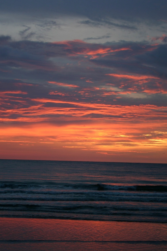 Закат на море обои