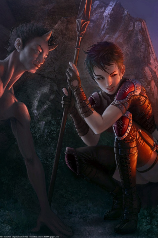 Девушка и сильван обои