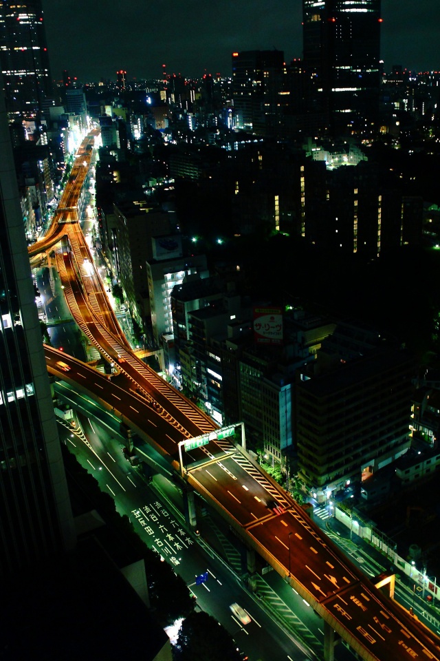 Вид на автостраду обои