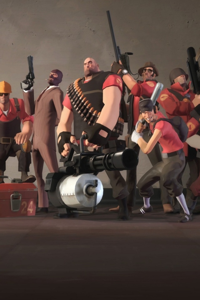 Герои игры Team Fortress 2 обои