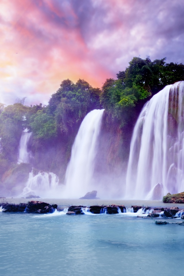 Водопады в джунглях обои