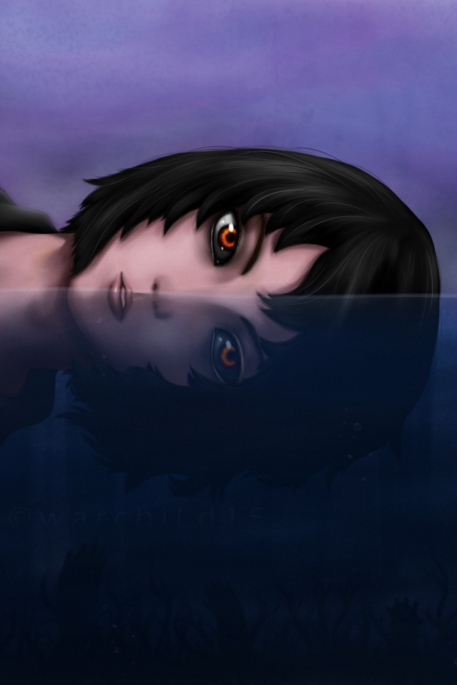 Девочка в воде обои