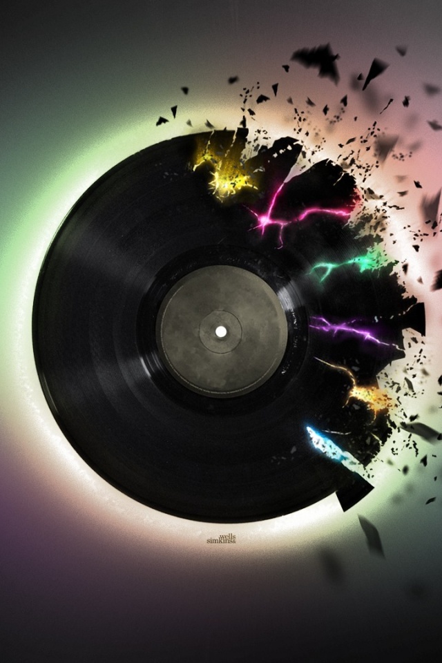 Разрывающийся винил обои