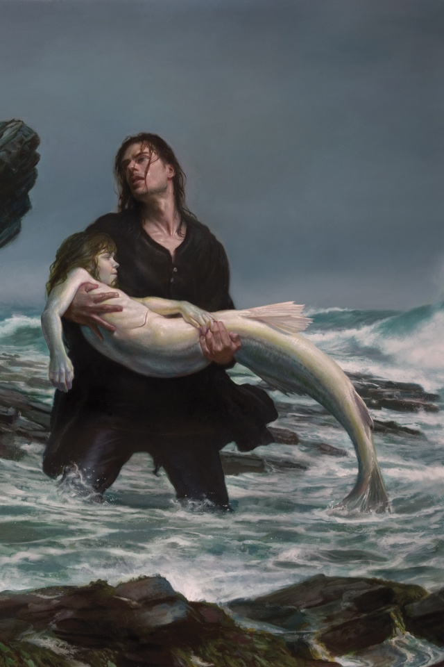 Рыбаки спасают русалку обои