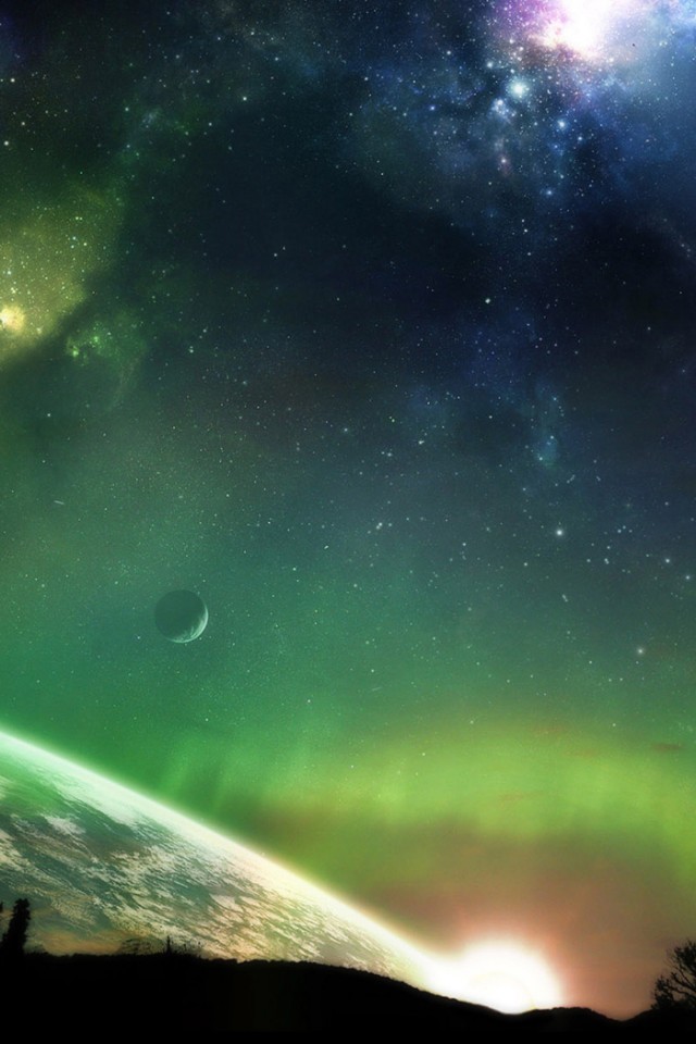 Северное сияние обои