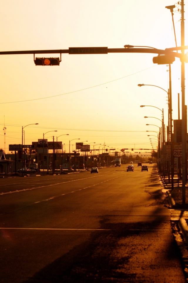 Закат в Лос Анджелесе обои