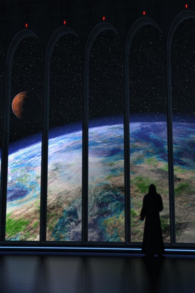 Вид на планету обои