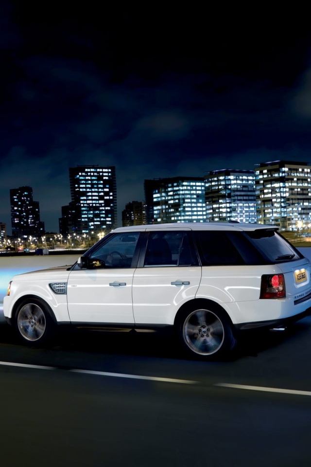 Белый Лэнд Ровер обои