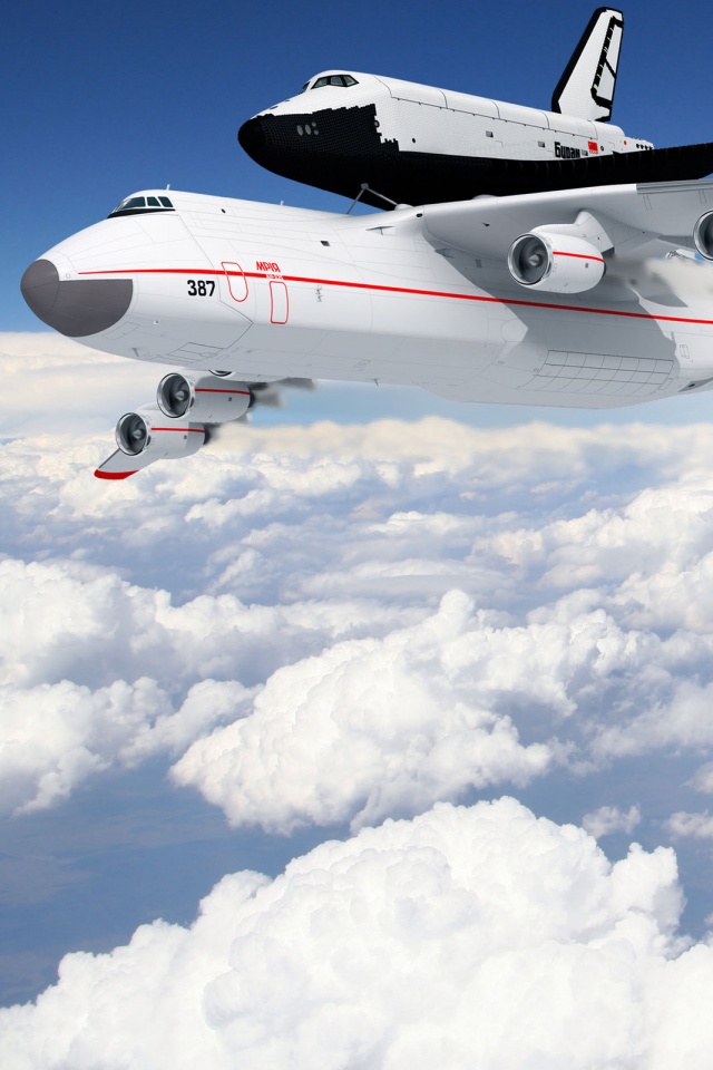 Авиатранспортировка Бурана обои