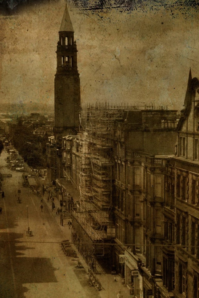 Старинное фото города обои